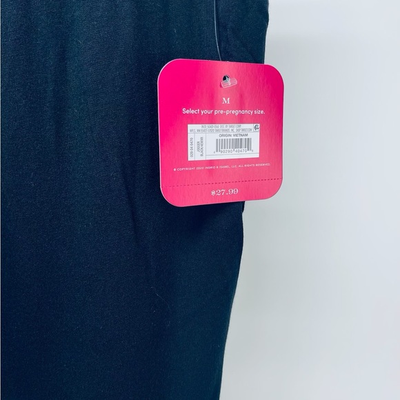 Isabel Maternity Women’s Maternity Jogger Black Front Pockets Size M NEW - Picture 9 of 10